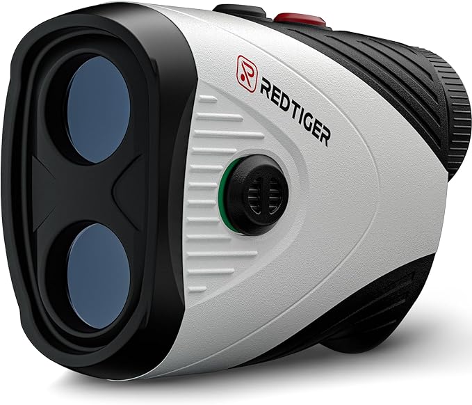 REDTIGER Golf Rangefinder with Slope, 1200 Yards Laser Range Finder Golfing, 7X Magnification, Flag Pole Locking Vibration, Rechargeable Range Finders with Magnet Stripe