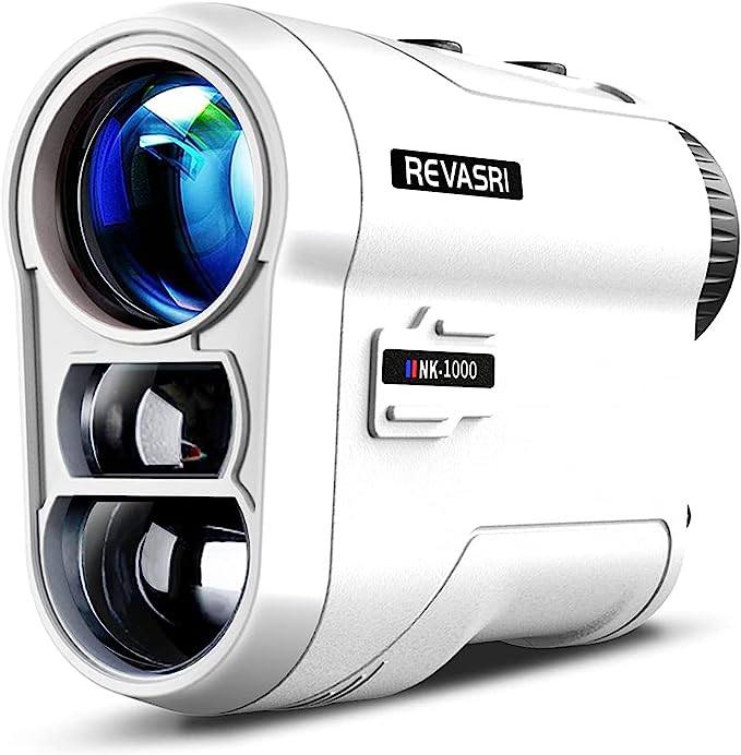 REVASRI Golf Rangefinder with Slope and Pin Lock Vibration, External Slope Switch for Golf Tournament Legal, Rangefinders with Rechargeable Battery